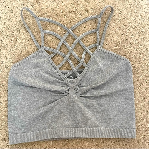 Gray Bloomingdale’s Bralette Top - Picture 1 of 4